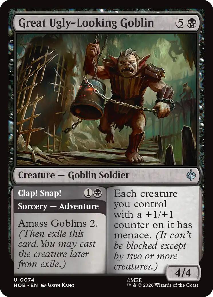 Great Ugly-Looking Goblin (Showcase) (Surge Foil) [The Hobbit] | Card Merchant Takapuna