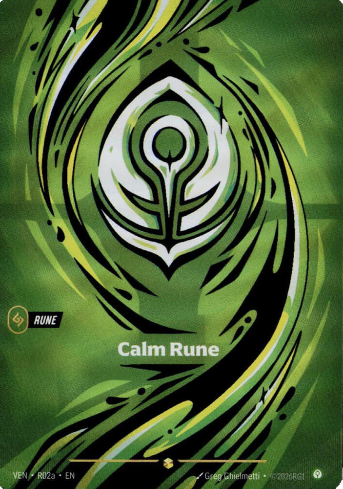 Calm Rune (Alternate Art) [Vendetta] | Card Merchant Takapuna