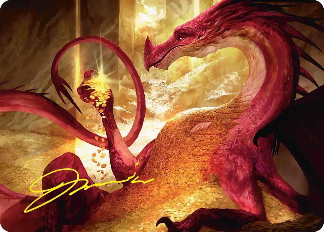 Gleaming Splendor Art Card (Gold-Stamped Signature) [The Hobbit Art Series] | Card Merchant Takapuna