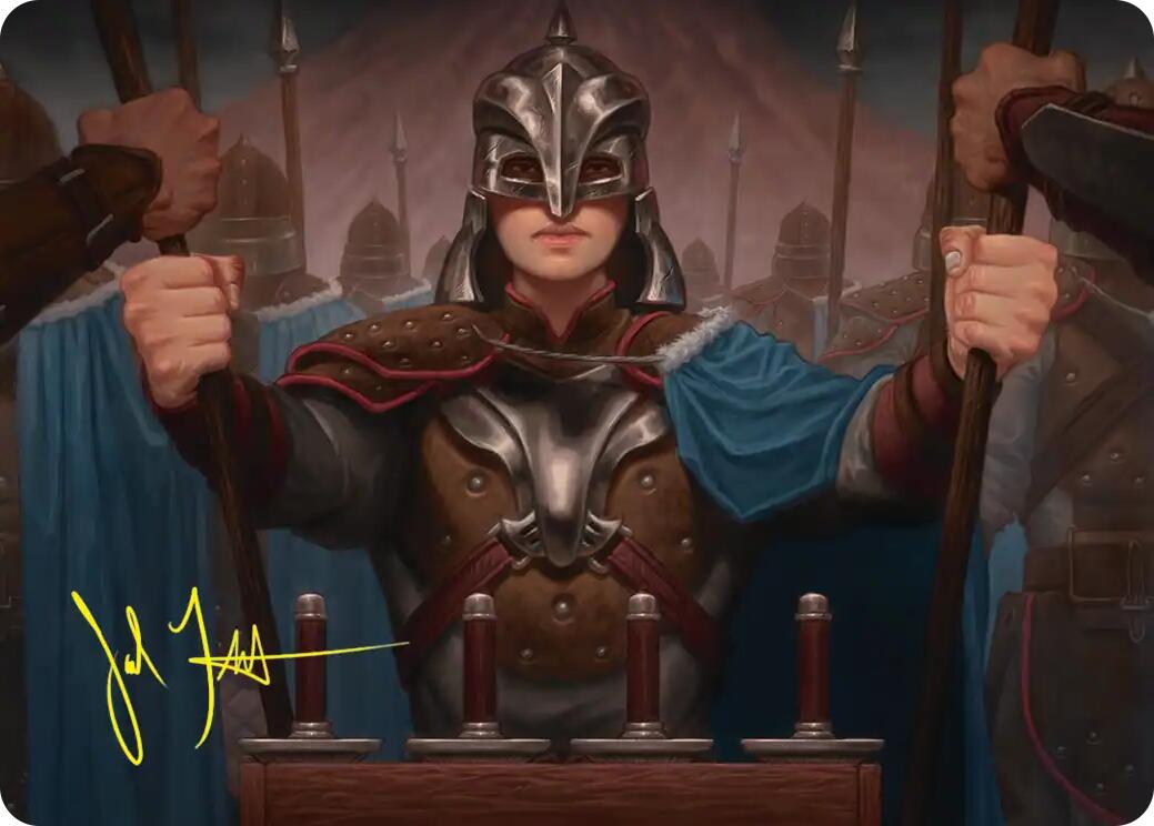 Bard's Attendant Art Card (Gold-Stamped Signature) [The Hobbit Art Series] | Card Merchant Takapuna