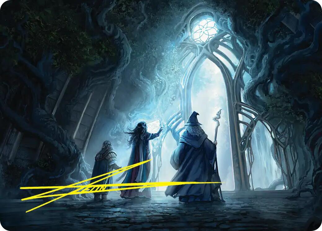 Uncover the Moon-Letters Art Card (Gold-Stamped Signature) [The Hobbit Art Series] | Card Merchant Takapuna
