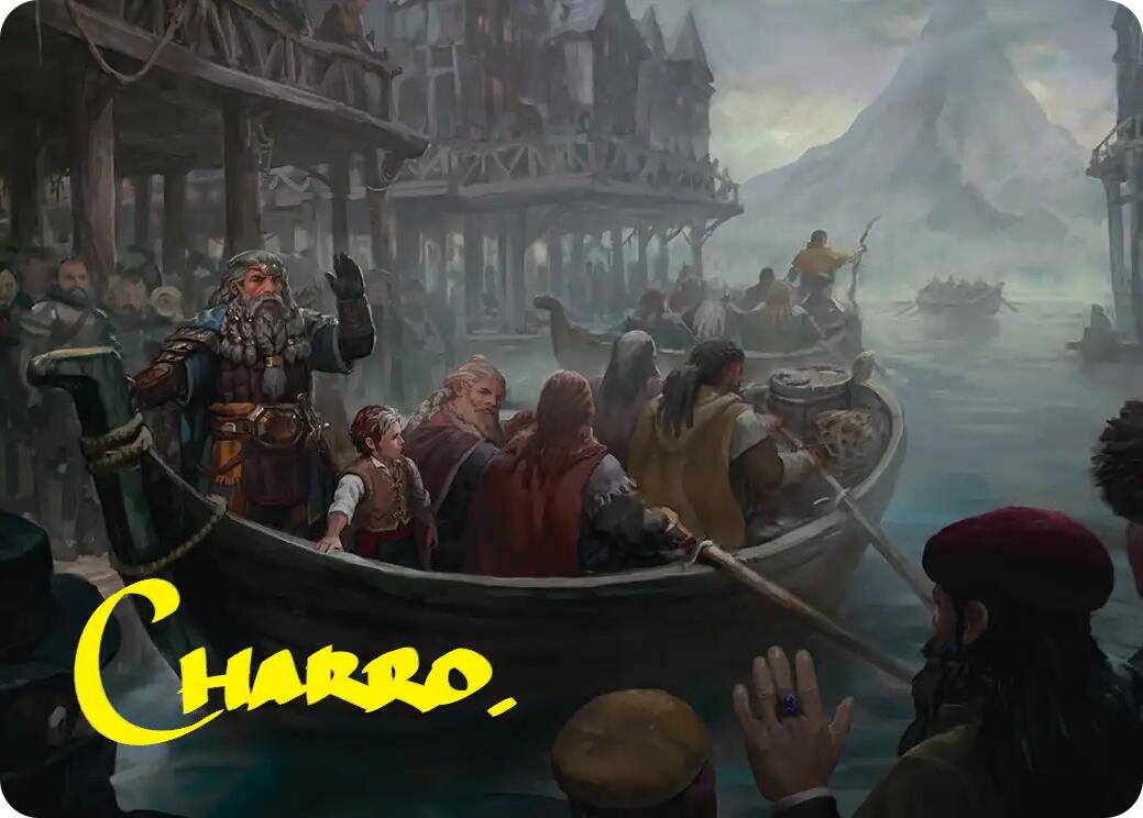 Uneasy Partings Art Card (Gold-Stamped Signature) [The Hobbit Art Series] | Card Merchant Takapuna