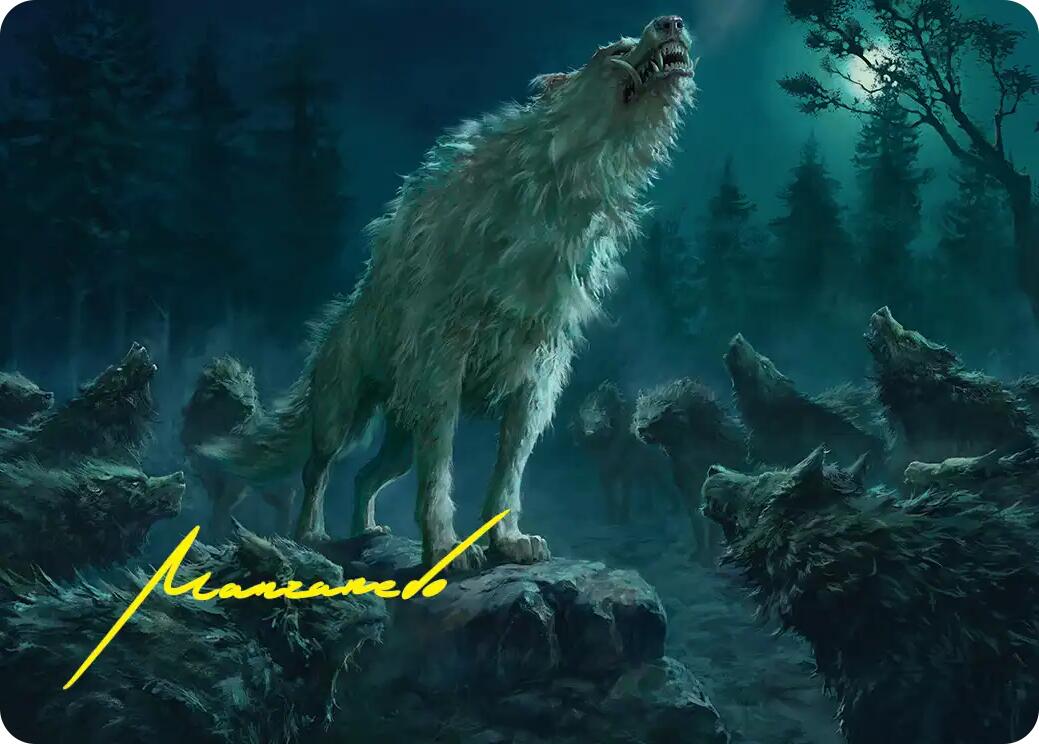 Reverent Howl Art Card (Gold-Stamped Signature) [The Hobbit Art Series] | Card Merchant Takapuna