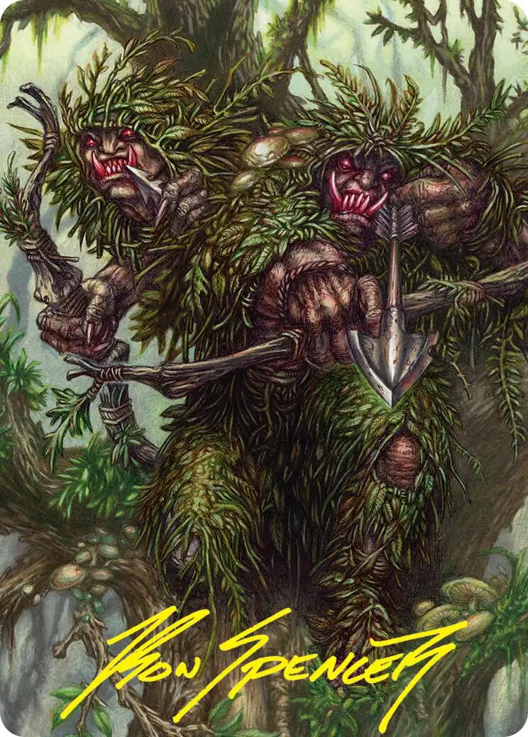 Orcish Bowmasters Art Card (Gold-Stamped Signature) [The Hobbit Art Series] | Card Merchant Takapuna