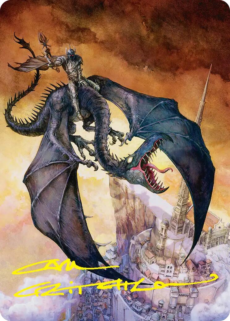 Witch-king, Bringer of Ruin Art Card (Gold-Stamped Signature) [The Hobbit Art Series] | Card Merchant Takapuna