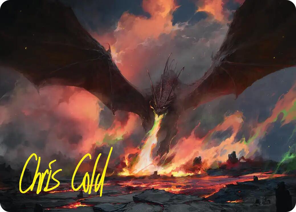Smaug, the Great Calamity Art Card (Gold-Stamped Signature) [The Hobbit Art Series] | Card Merchant Takapuna