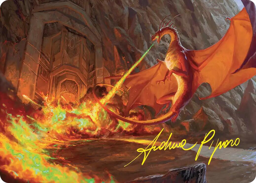 Smaug's Fury Art Card (Gold-Stamped Signature) [The Hobbit Art Series] | Card Merchant Takapuna