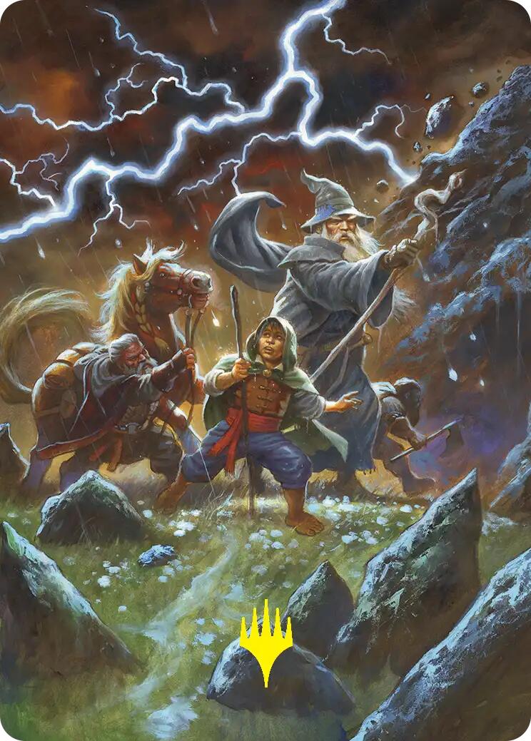 Call Forth the Tempest Art Card (Gold-Stamped) [The Hobbit Art Series] | Card Merchant Takapuna