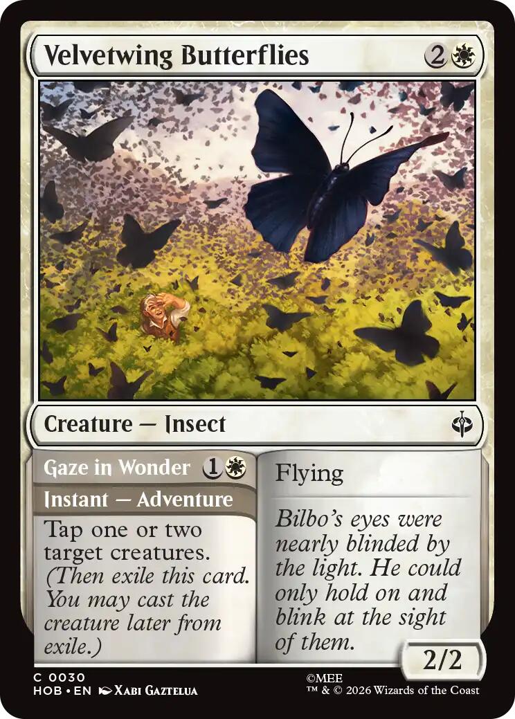 Velvetwing Butterflies [The Hobbit] | Card Merchant Takapuna