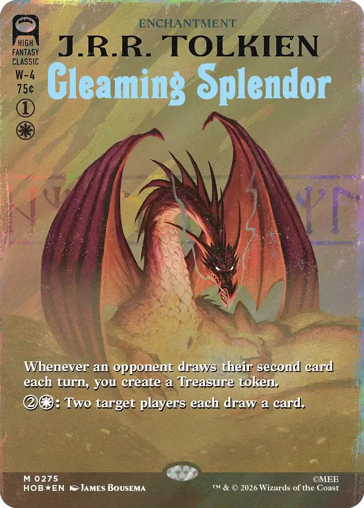Gleaming Splendor (Borderless) (Surge Foil) [The Hobbit] | Card Merchant Takapuna