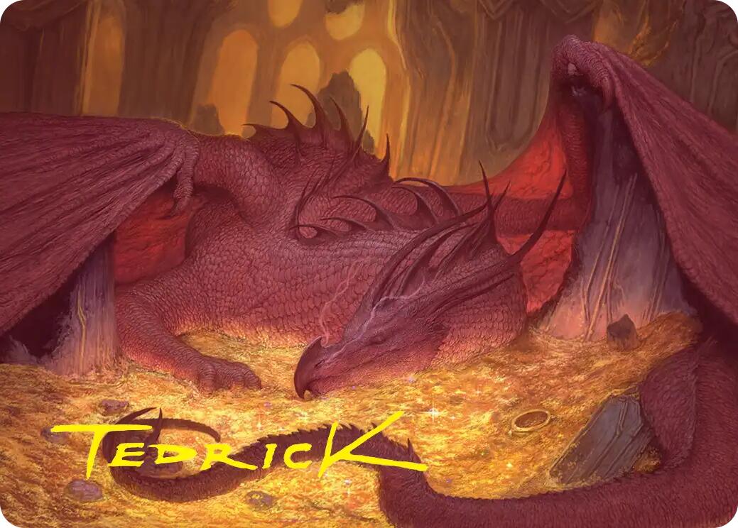 Smaug the Magnificent Art Card (Gold-Stamped Signature) [The Hobbit Art Series] | Card Merchant Takapuna