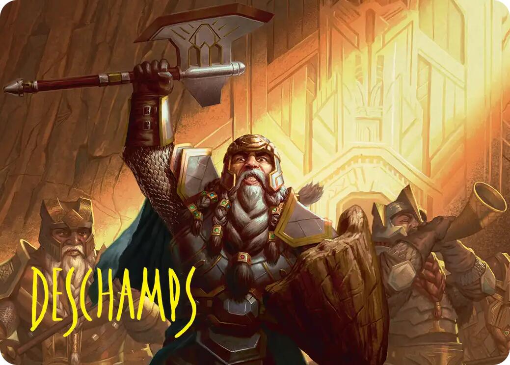 Thorin, Company's Leader Art Card (Gold-Stamped Signature) [The Hobbit Art Series] | Card Merchant Takapuna