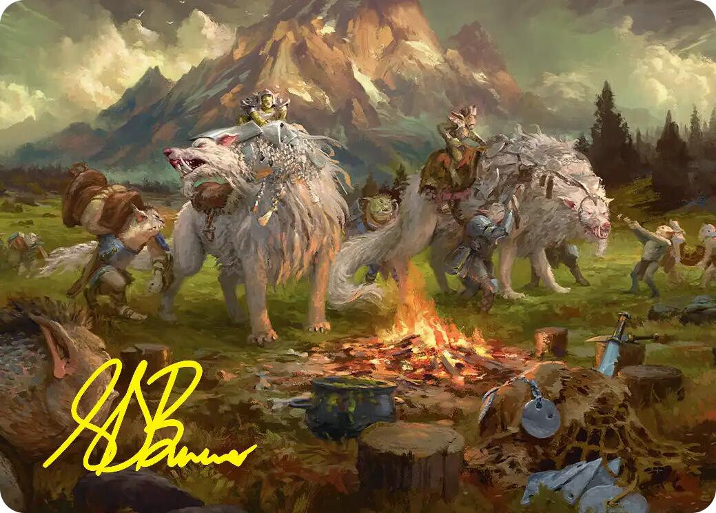 Mount Gundabad Mobilizes Art Card (Gold-Stamped Signature) [The Hobbit Art Series] | Card Merchant Takapuna