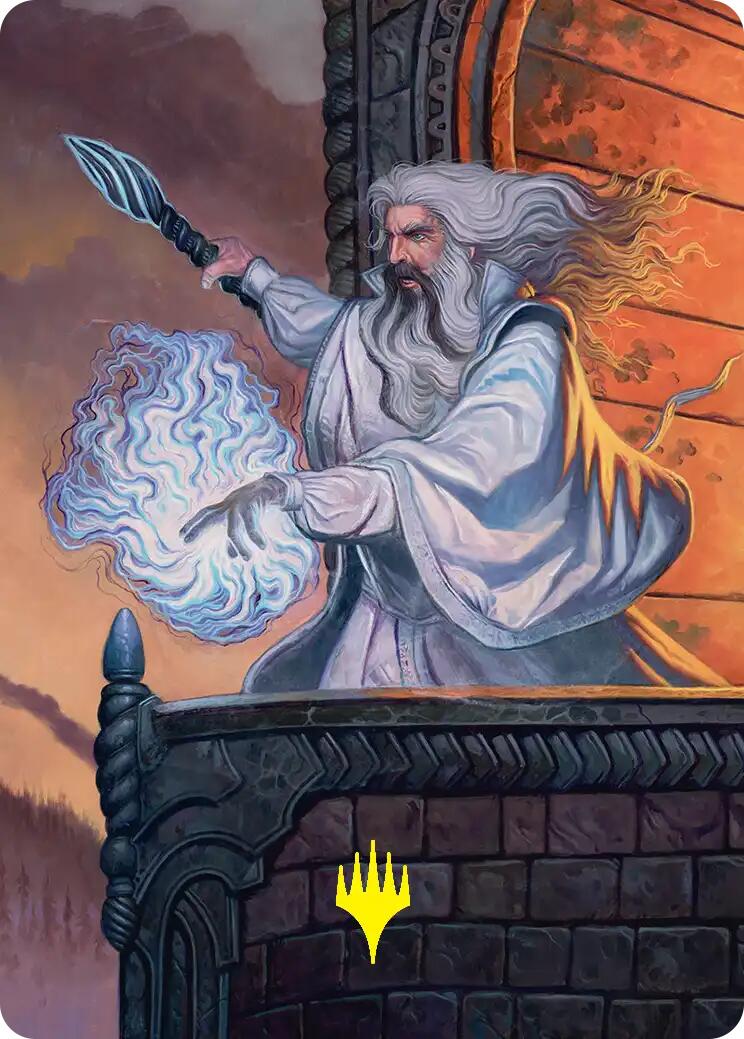 Saruman of Many Colors Art Card (Gold-Stamped) [The Hobbit Art Series] | Card Merchant Takapuna