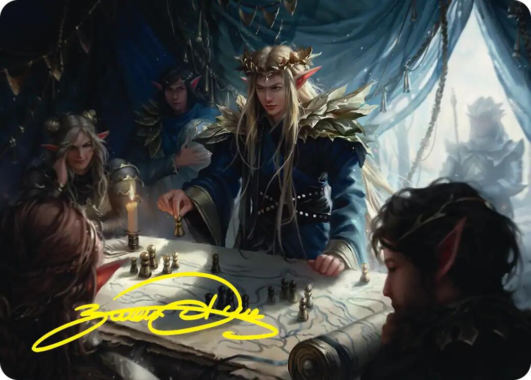 Thranduil the Strategist Art Card (Gold-Stamped Signature) [The Hobbit Art Series] | Card Merchant Takapuna