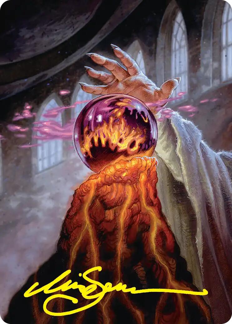 Palantir of Orthanc Art Card (Gold-Stamped Signature) [The Hobbit Art Series] | Card Merchant Takapuna