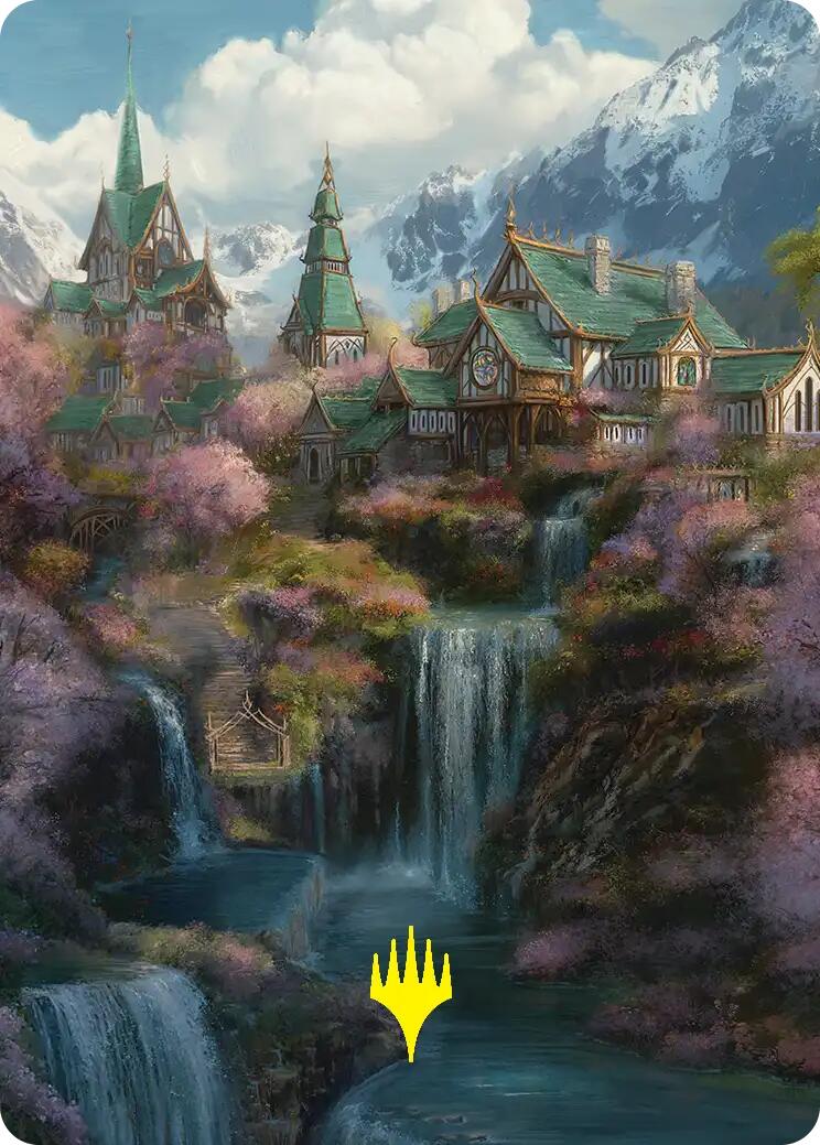Rivendell Art Card (Gold-Stamped) [The Hobbit Art Series] | Card Merchant Takapuna