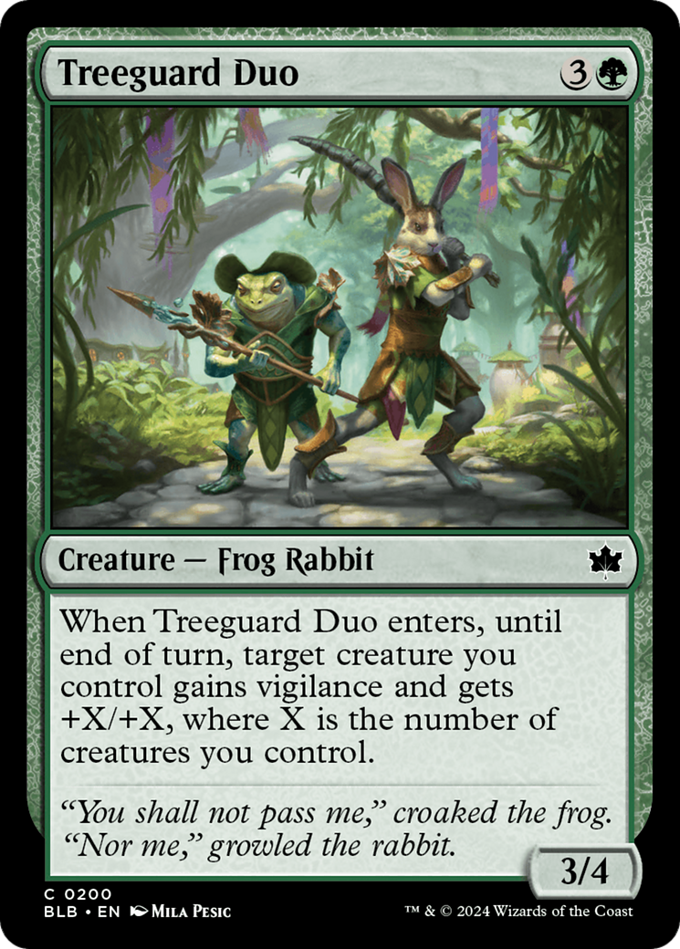 Treeguard Duo [Bloomburrow] | Card Merchant Takapuna