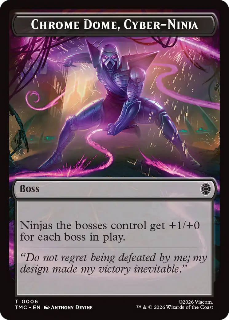 Chrome Dome, Cyber-Ninja [Teenage Mutant Ninja Turtles Commander Tokens] | Card Merchant Takapuna