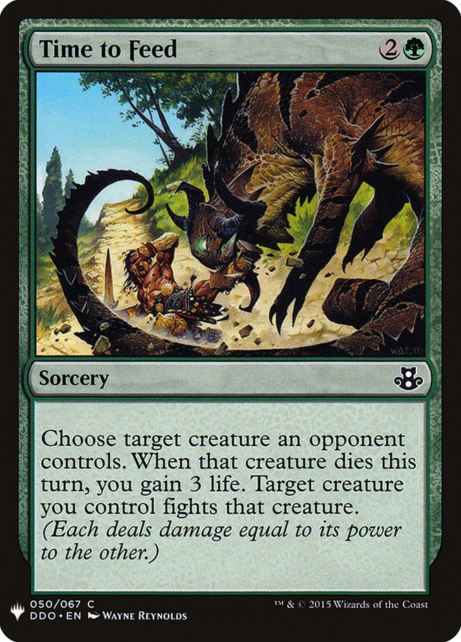 Time to Feed [Mystery Booster] | Card Merchant Takapuna