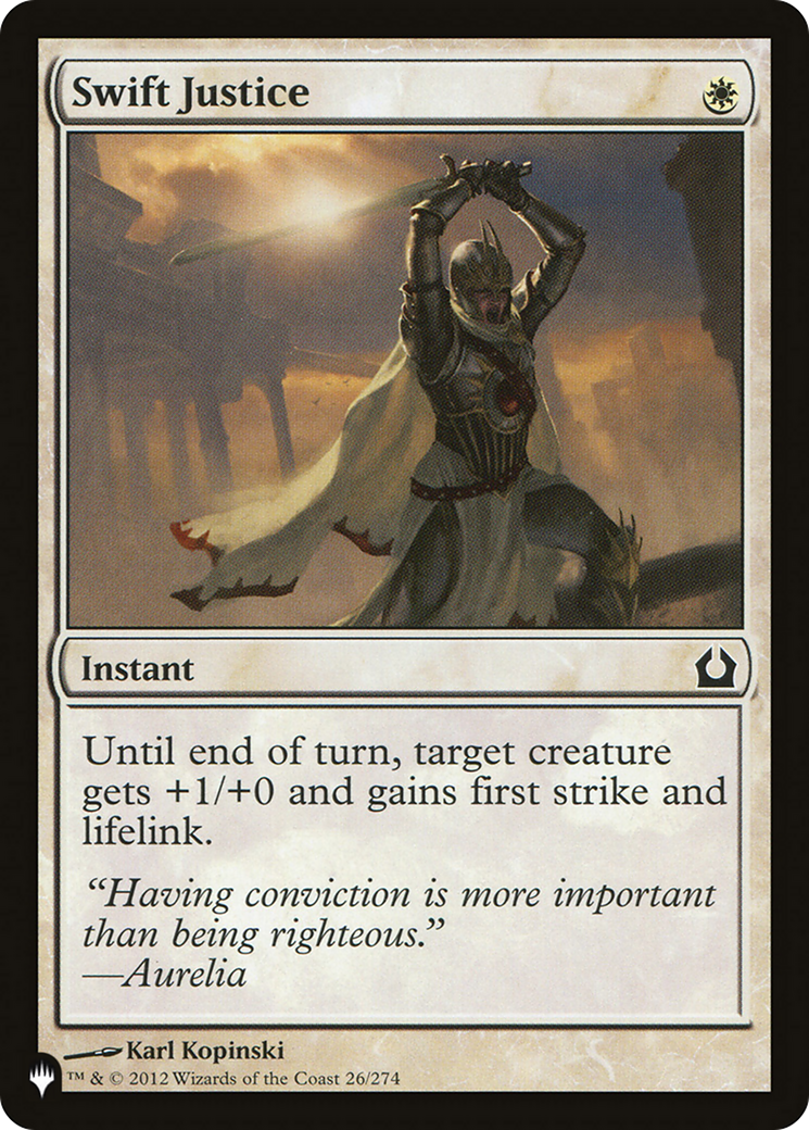 Swift Justice [The List] | Card Merchant Takapuna