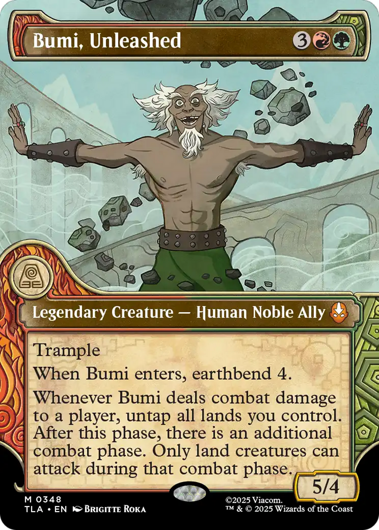 Bumi, Unleashed (Showcase) [Avatar: The Last Airbender] | Card Merchant Takapuna