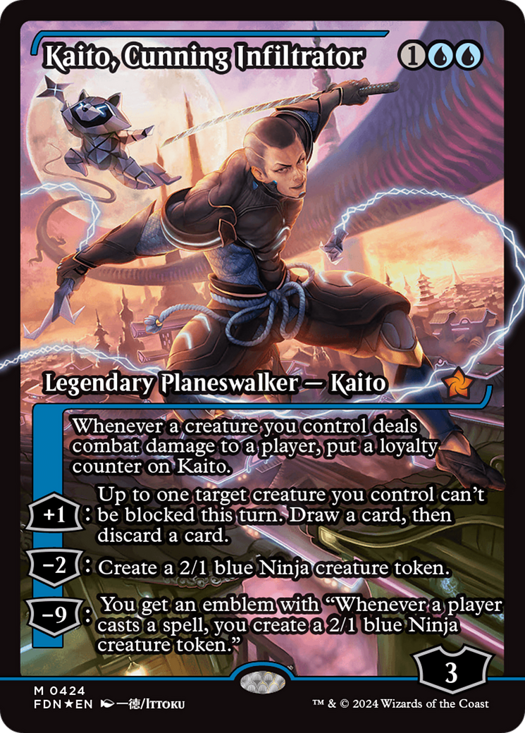 Kaito, Cunning Infiltrator (Showcase) [Foundations] | Card Merchant Takapuna