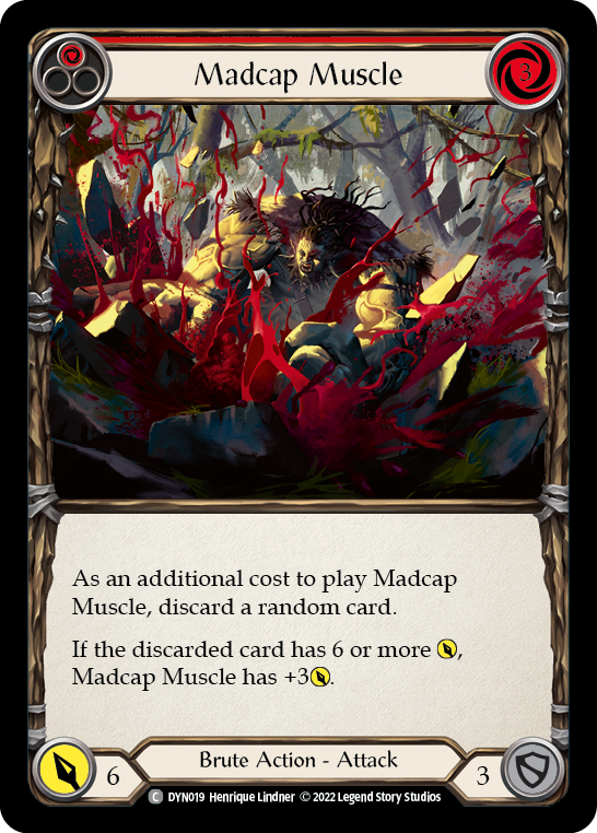 Madcap Muscle (Red) [DYN019] (Dynasty)  Rainbow Foil | Card Merchant Takapuna