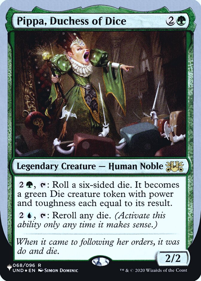 Pippa, Duchess of Dice (Unfinity Foil Edition) [The List] | Card Merchant Takapuna