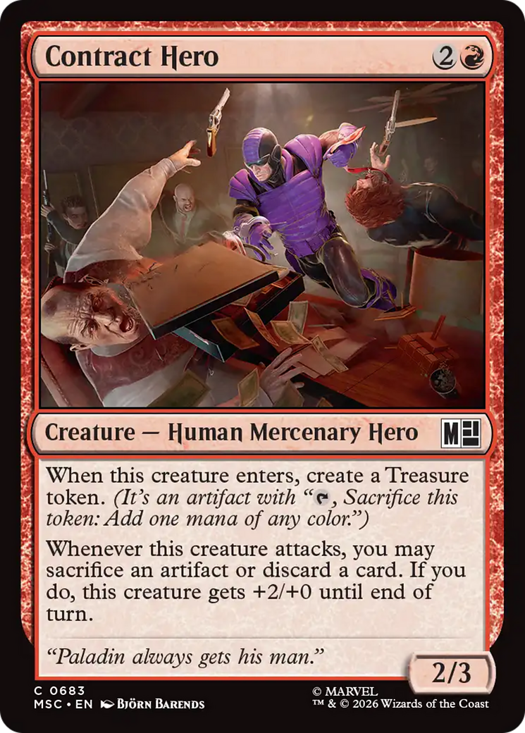 Contract Hero [Marvel Super Heroes Commander] | Card Merchant Takapuna