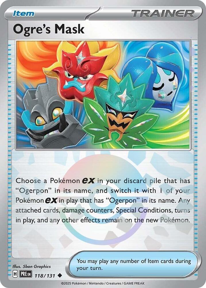 Ogre's Mask (118/131) (Poke Ball Pattern) [Scarlet & Violet: Prismatic Evolutions] | Card Merchant Takapuna