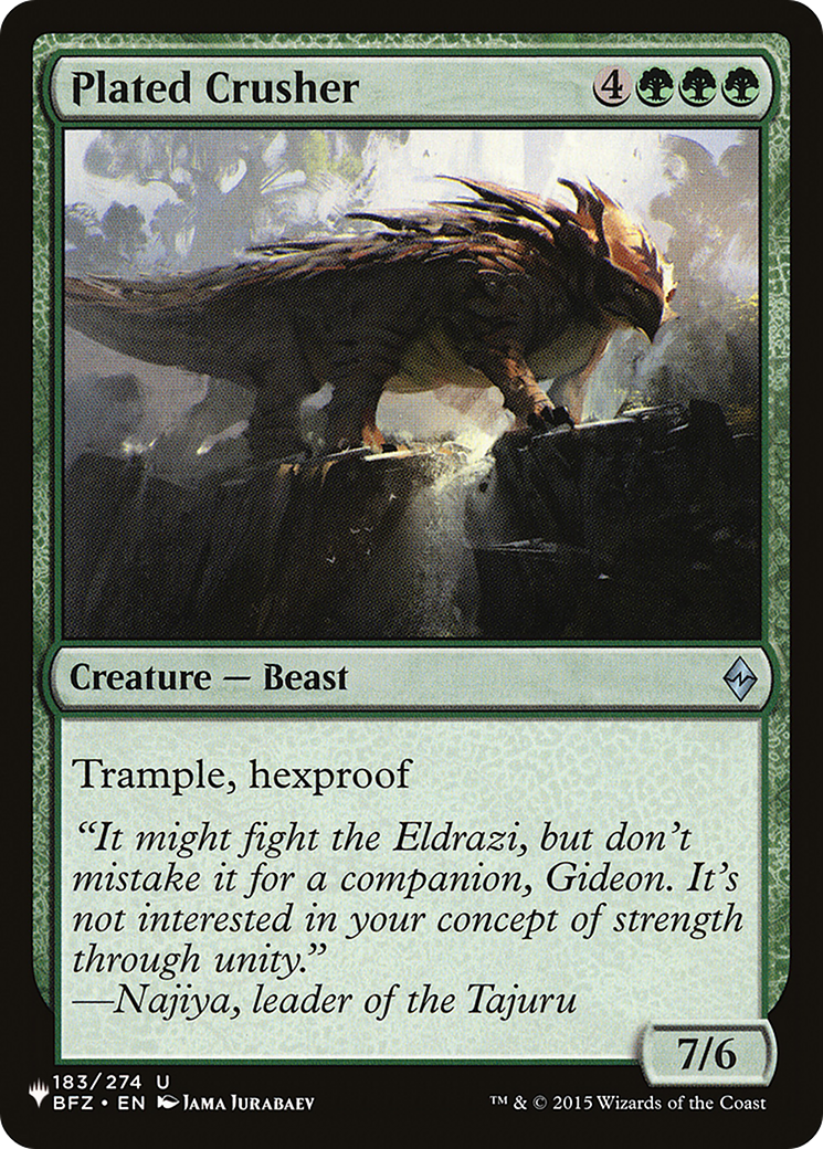 Plated Crusher [The List] | Card Merchant Takapuna