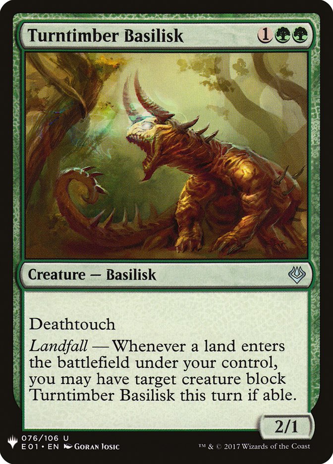 Turntimber Basilisk [Mystery Booster] | Card Merchant Takapuna