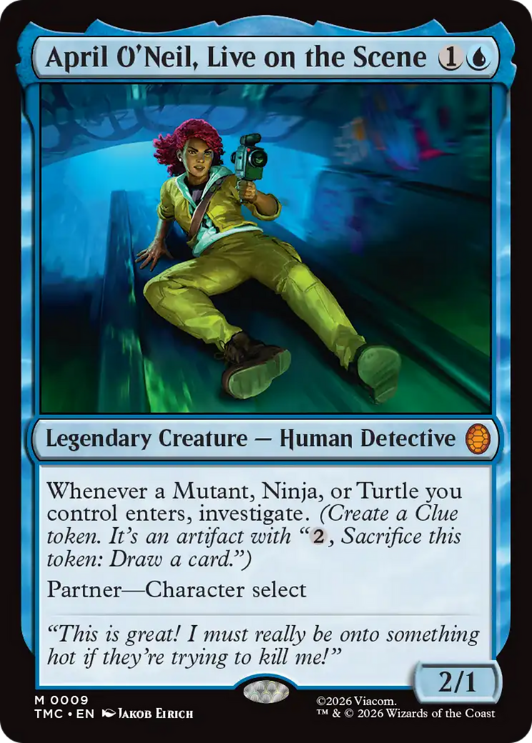 April O'Neil, Live on the Scene [Teenage Mutant Ninja Turtles Commander] | Card Merchant Takapuna