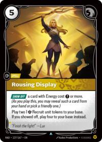 Rousing Display [Radiance]