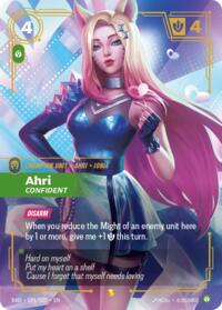 Ahri, Confident (K/DA Special Art Card) [Radiance]