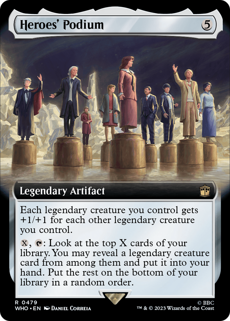 Heroes' Podium (Extended Art) [Doctor Who] | Card Merchant Takapuna