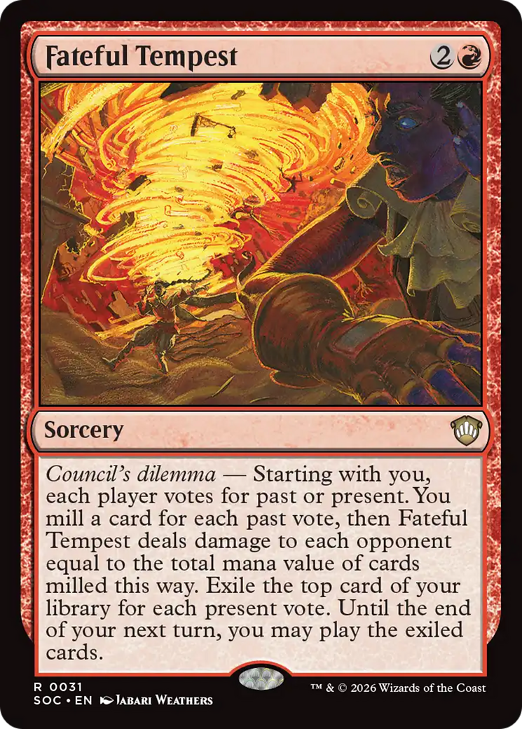Fateful Tempest [Secrets of Strixhaven Commander] | Card Merchant Takapuna