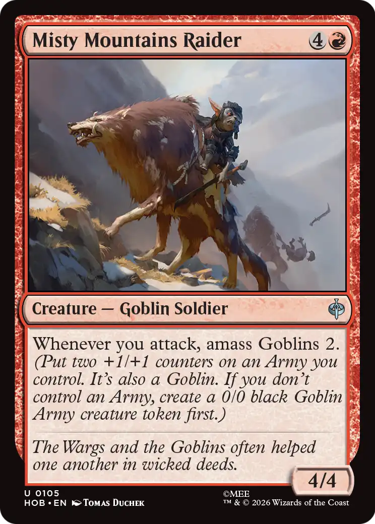 Misty Mountains Raider [The Hobbit] | Card Merchant Takapuna