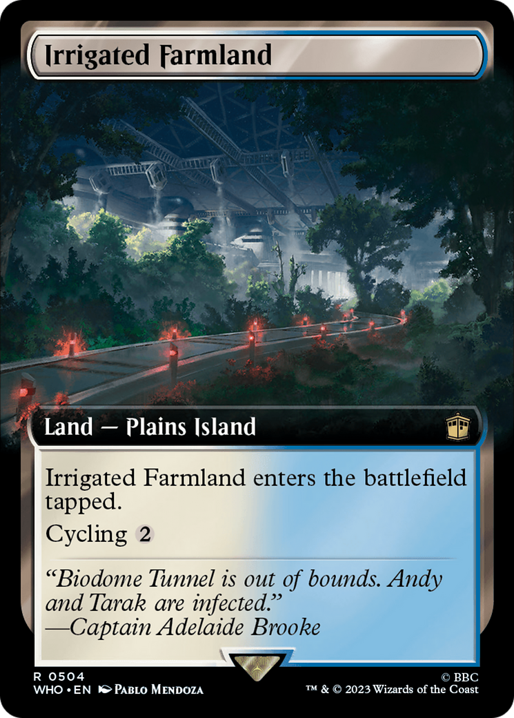 Irrigated Farmland (Extended Art) [Doctor Who] | Card Merchant Takapuna