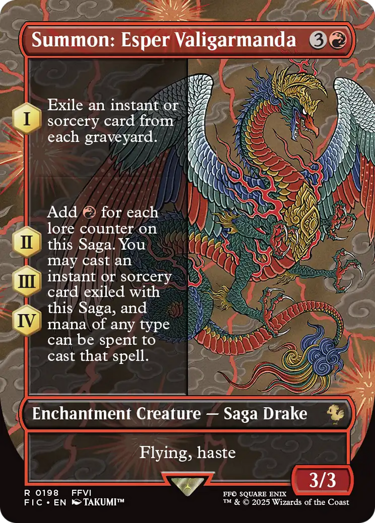 Summon: Esper Valigarmanda (Borderless) [FINAL FANTASY Commander] | Card Merchant Takapuna