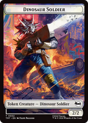 Dinosaur Soldier // Copy Double-Sided Token [Teenage Mutant Ninja Turtles Tokens] | Card Merchant Takapuna