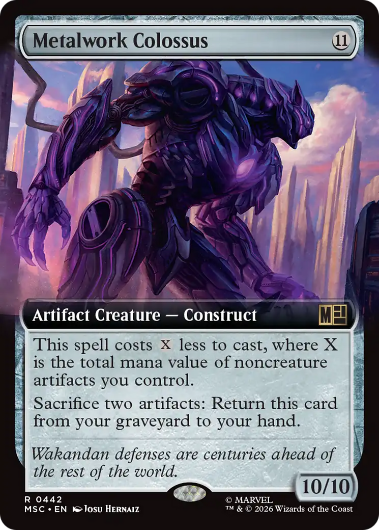 Metalwork Colossus (Extended Art) [Marvel Super Heroes Commander] | Card Merchant Takapuna