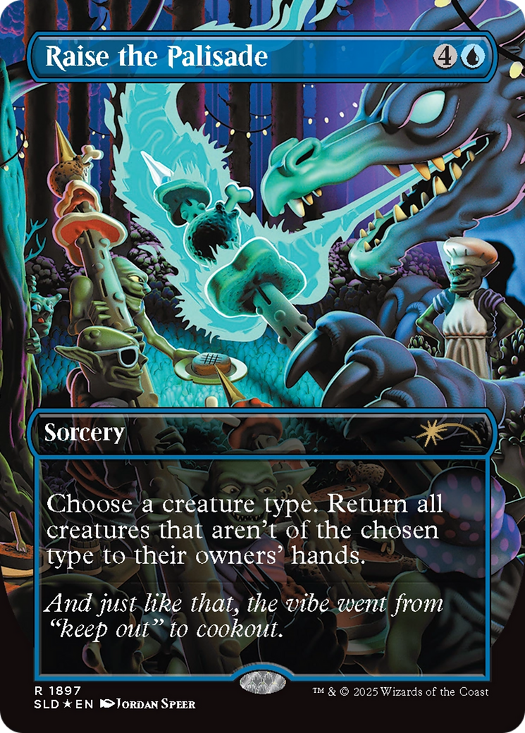 Raise the Palisade (Double Rainbow Foil) [Secret Lair Drop Series] | Card Merchant Takapuna