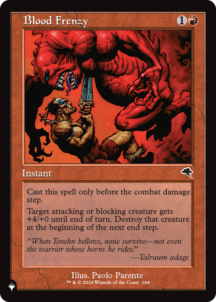 Blood Frenzy [The List] | Card Merchant Takapuna