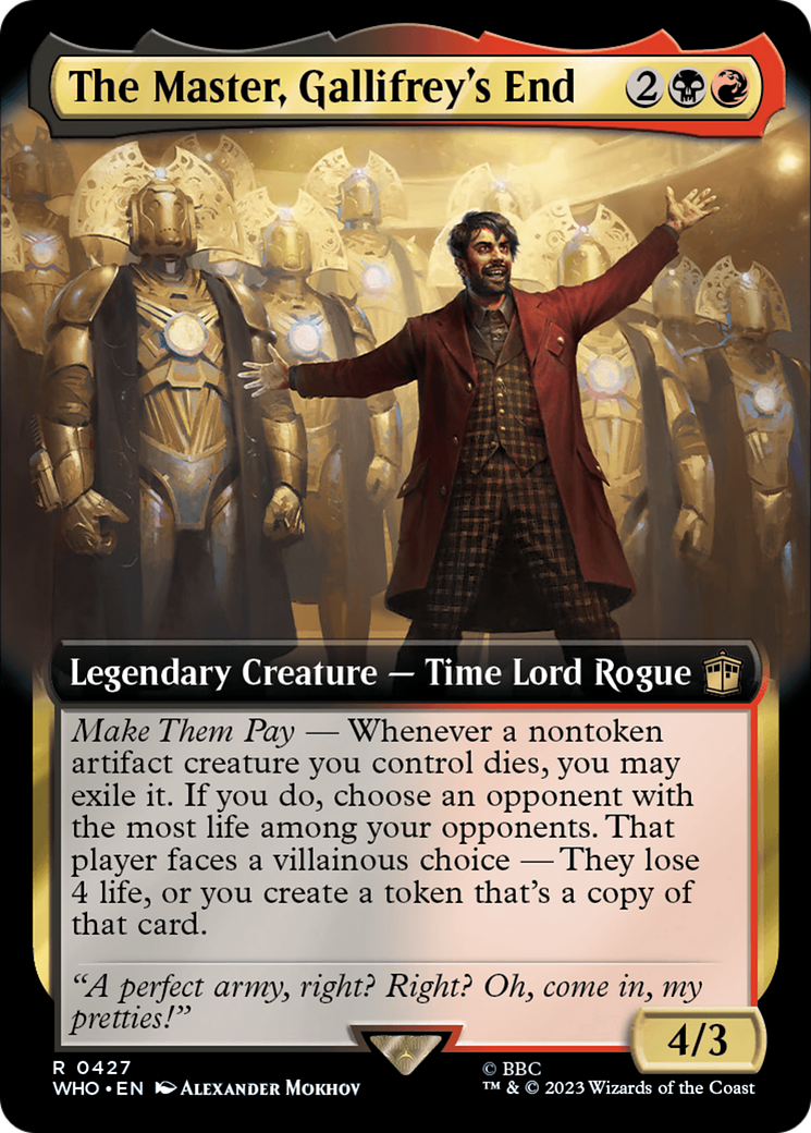 The Master, Gallifrey's End (Extended Art) [Doctor Who] | Card Merchant Takapuna