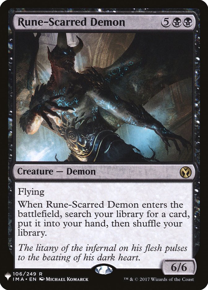 Rune-Scarred Demon [Mystery Booster] | Card Merchant Takapuna