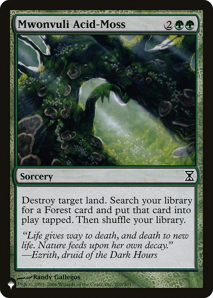 Mwonvuli Acid-Moss [The List] | Card Merchant Takapuna