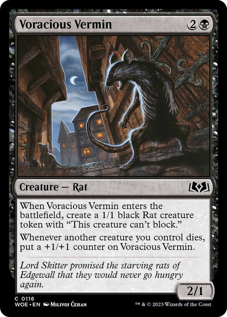 Voracious Vermin [Wilds of Eldraine] | Card Merchant Takapuna