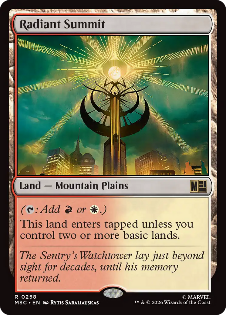 Radiant Summit [Marvel Super Heroes Commander] | Card Merchant Takapuna